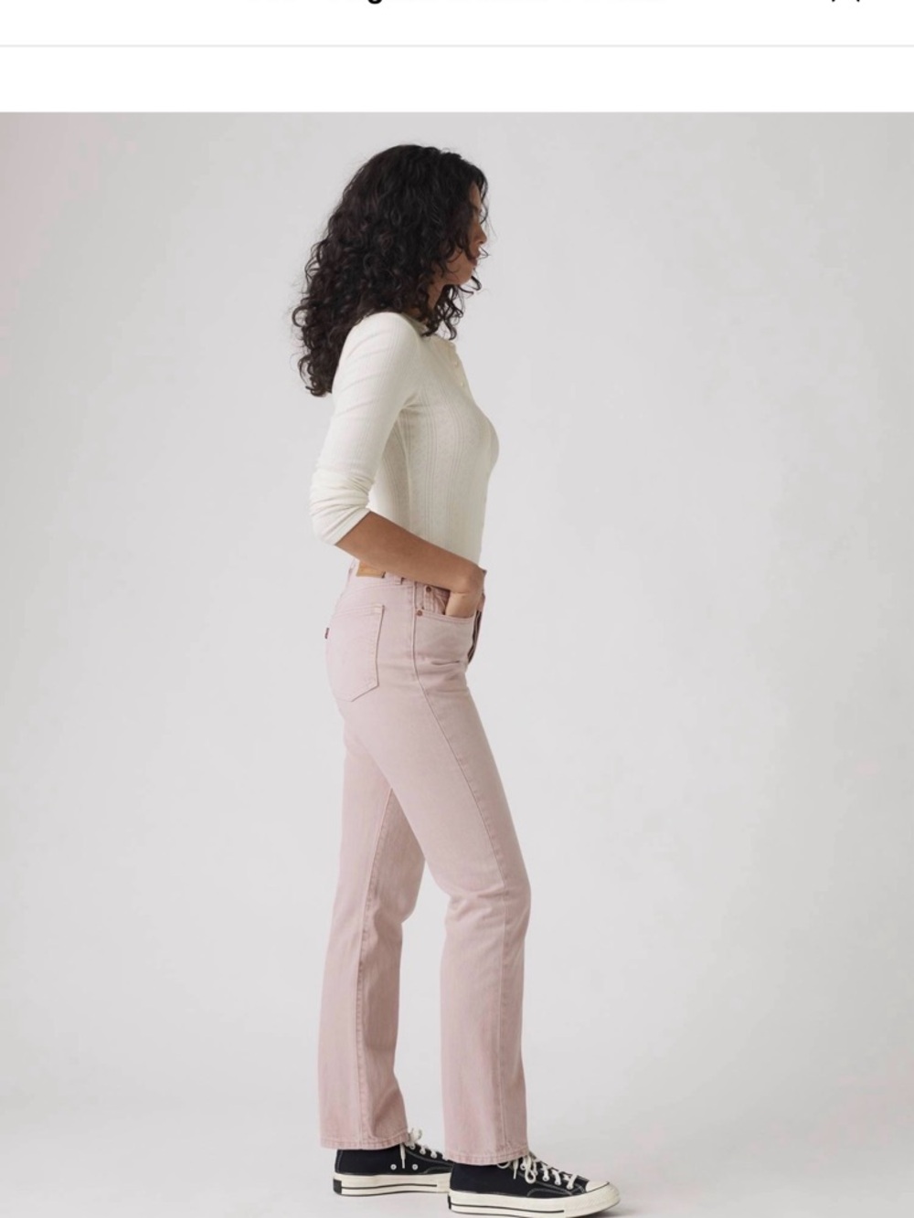 Levi’s 501 Original Women's Jeans NWT 26x30 Scraped Pale Mauve - Pink - Picture 4 of 10